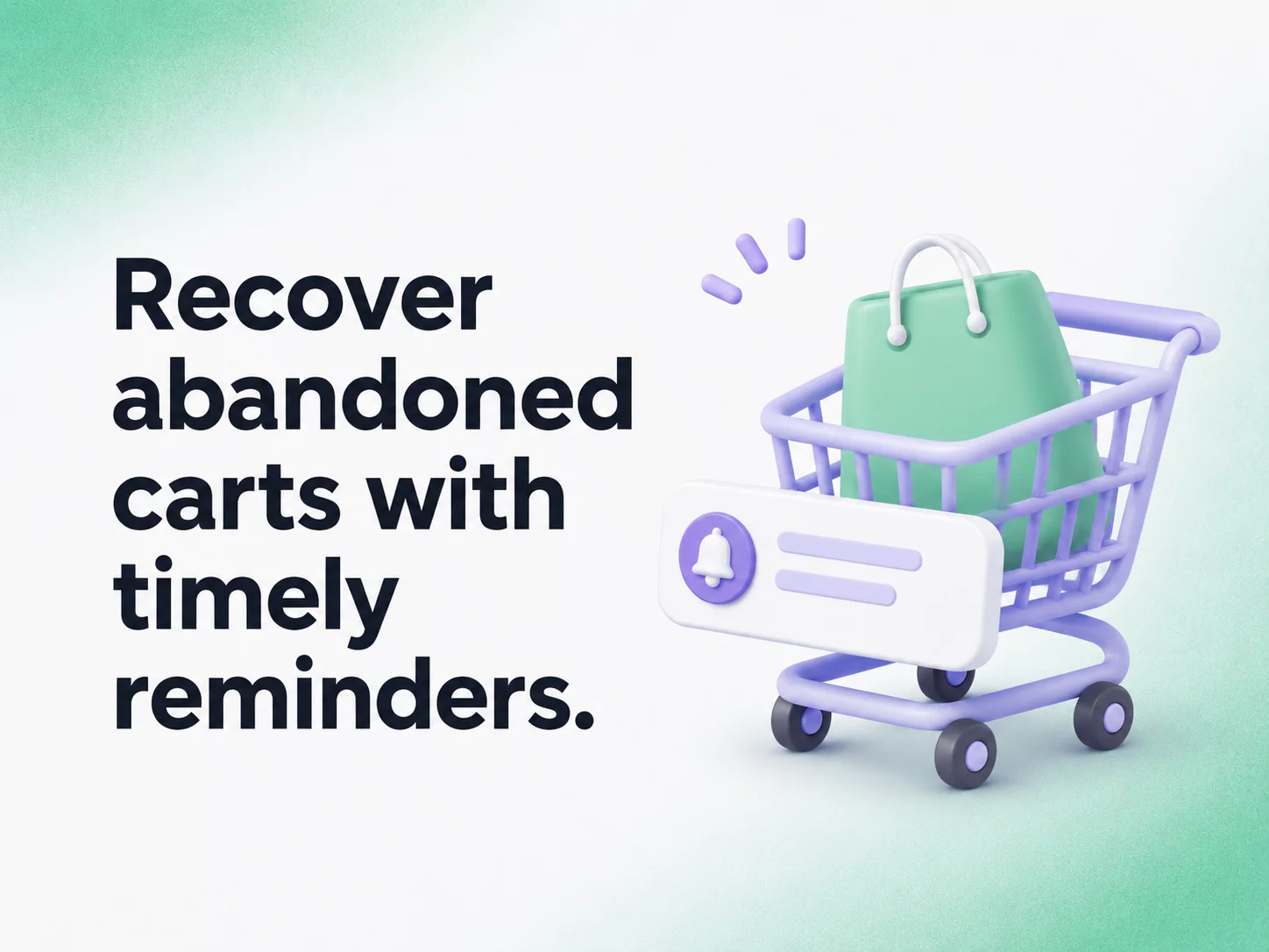 push strategy - recover abandoned carts